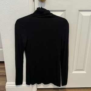 Halogen Black Small Turtle Neck Long Sleeve